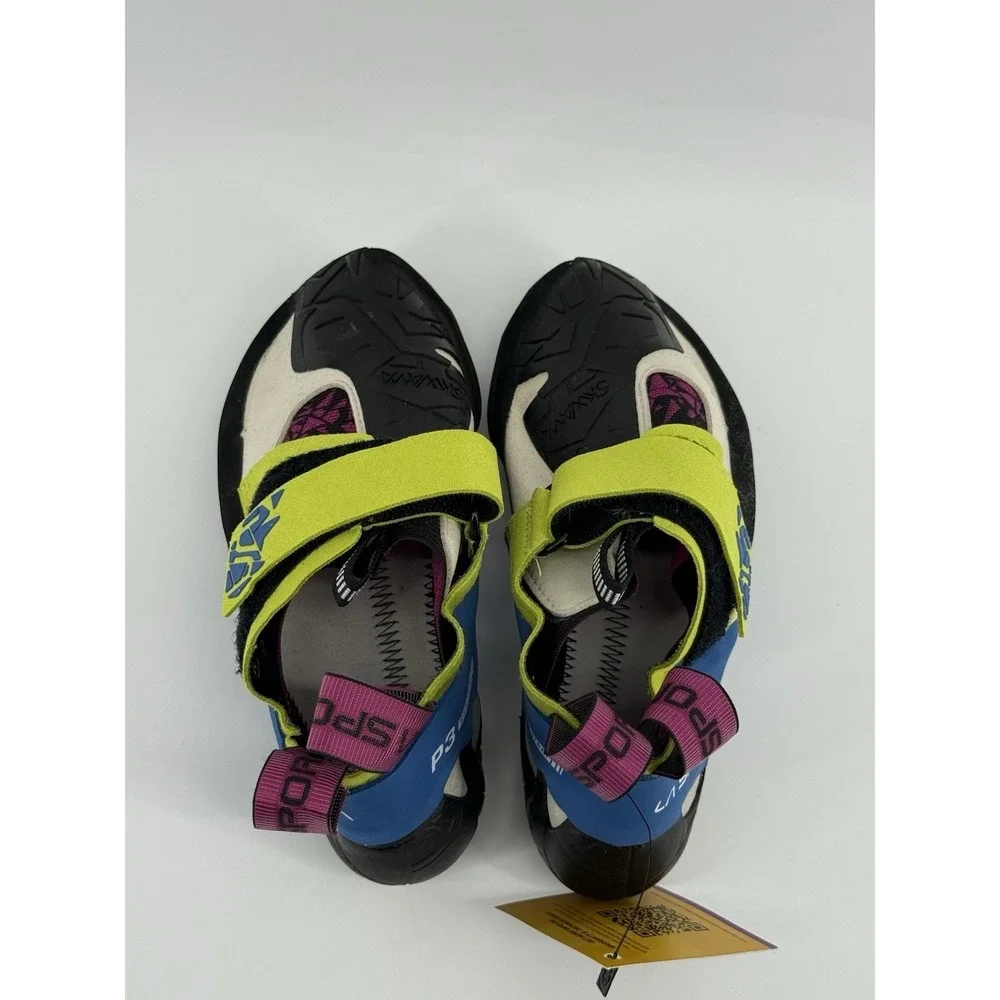 La Sportiva Skwama Apple Green Cobalt Blue Climbing Shoes W 5.5 - M 4.5 - 36